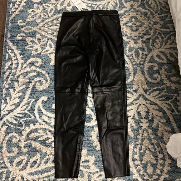 COPY - Black leather Zara pants- never worn with tags - Picture 3 of 4